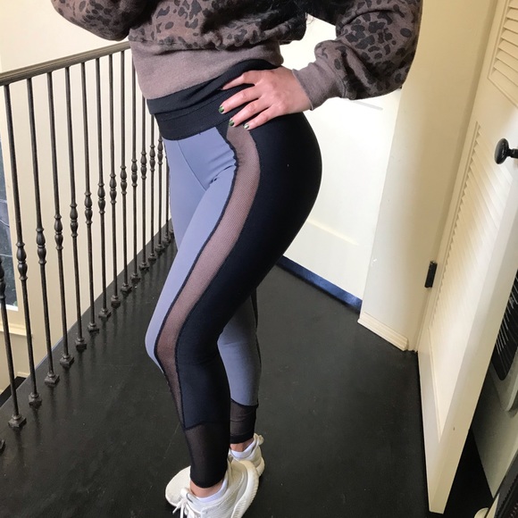 Workout Pants With Mesh Sides